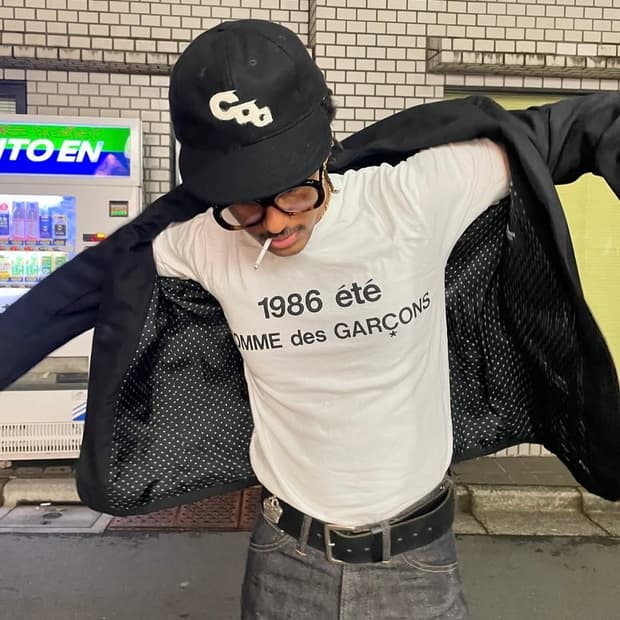 꼼데가르송 CDG x 이벳 필드 빈티지 볼캡 1 블랙