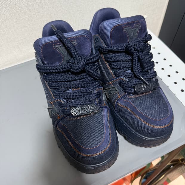 루이비통 맥시 데님 스니커즈 7사이즈