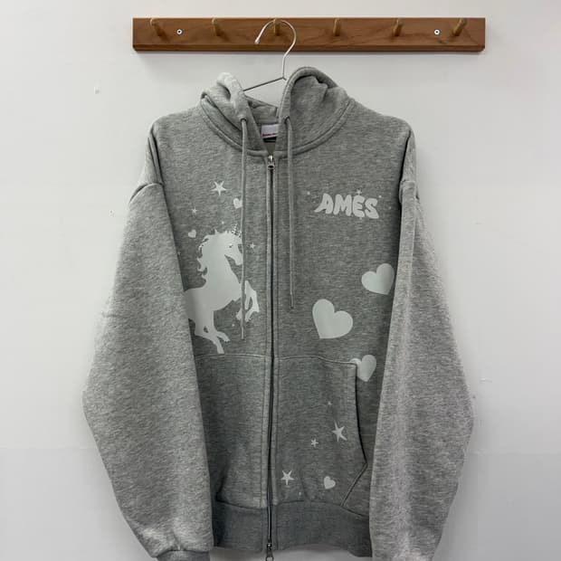 Ames 아메스 후드집업 멜란지 그레이
