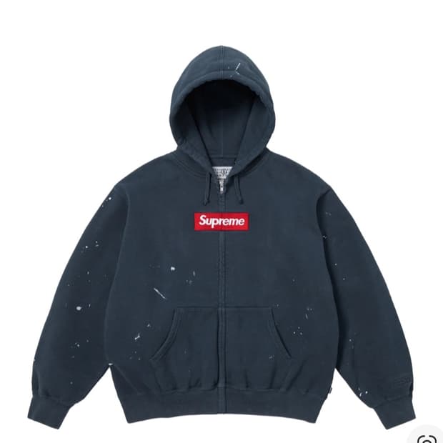 L 슈프림 메종 마르지엘라 집업후드 네이비