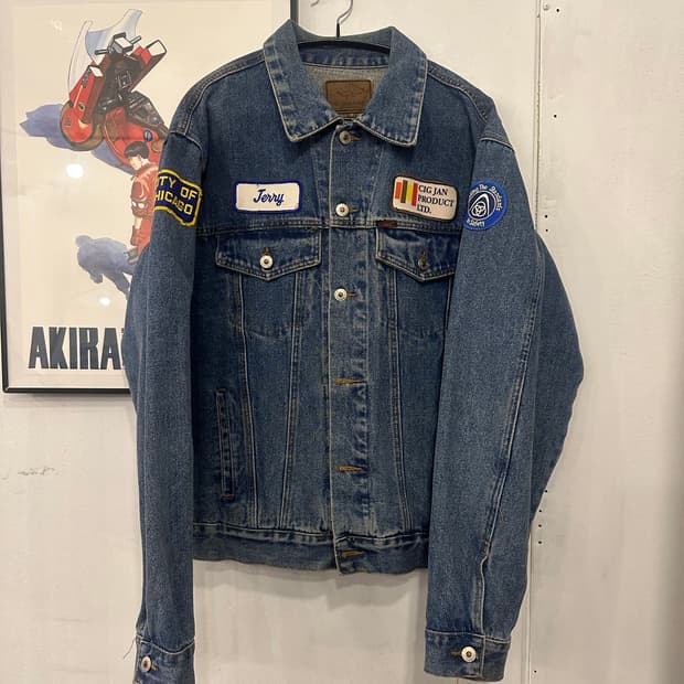 M)빈티지 데님 자켓
