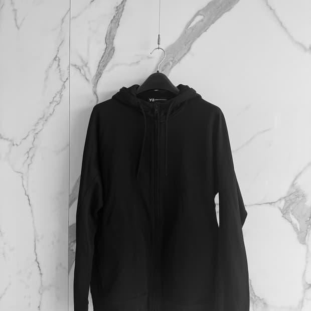 Y-3 백로고 후드집업 XL