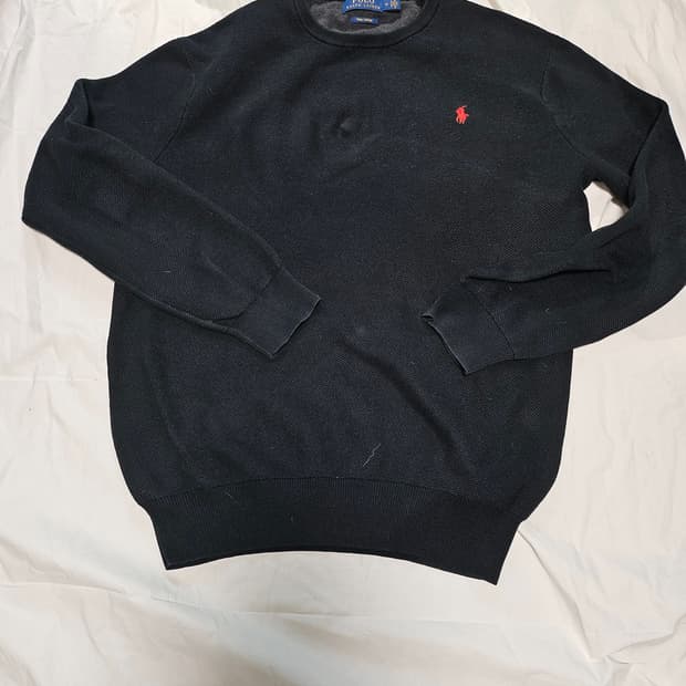 폴로 랄프로렌 피마코튼 스웨터 블랙 M