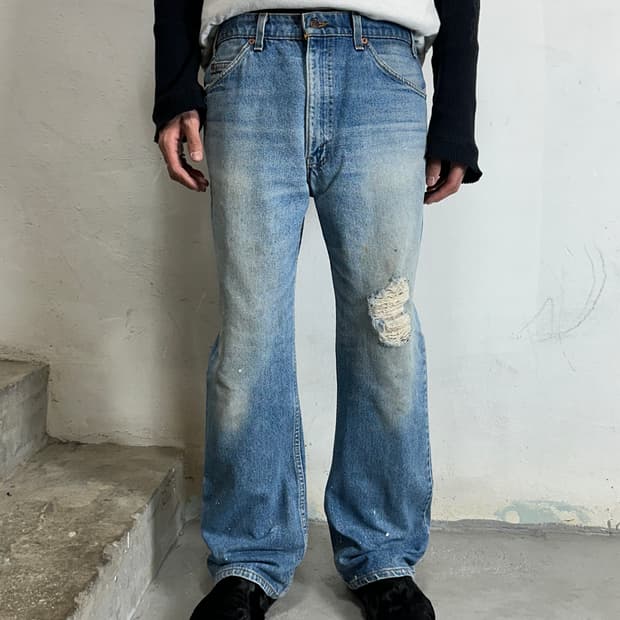 90’s USA 빈티지 리바이스 517 오렌지탭 부츠컷 리바이스 청바지