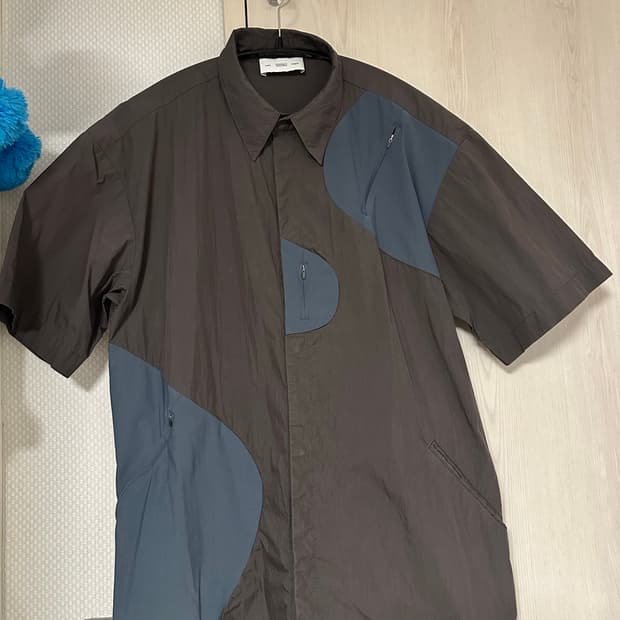 포스트아카이브팩션 4.0 센터 셔츠 브라운 M 사이즈