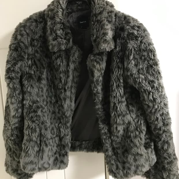 빈티지 Gap 레오파드 퍼자켓