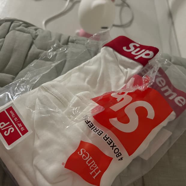 급처)) 슈프림 박서 브리프 S 두장 흰색