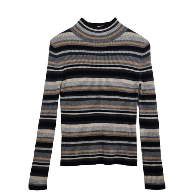 프라이드 빈티지 스트라이프 울 반목 니트