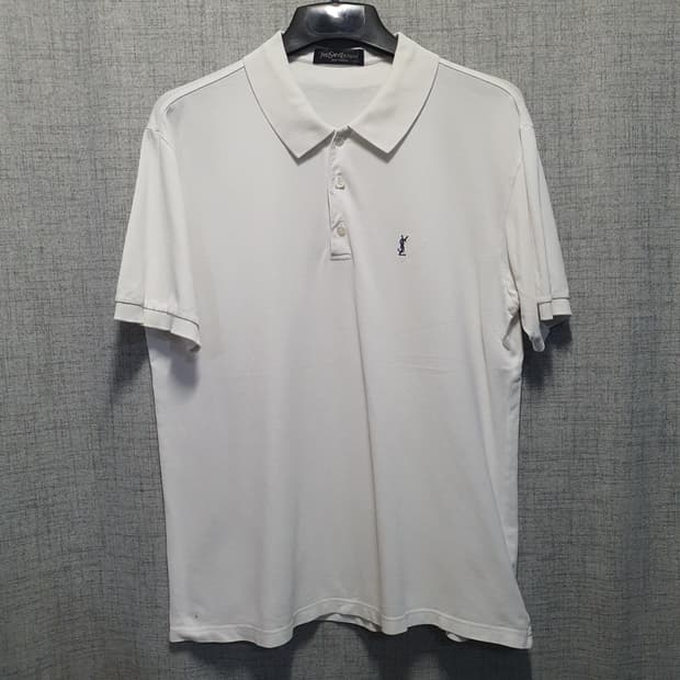 YSL 입생로랑 화이트 반팔 폴로티 