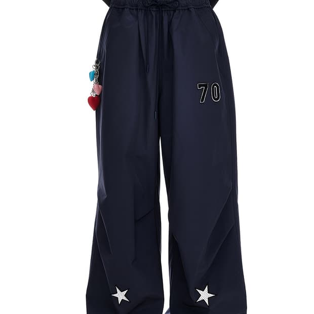 jikoo teshmechanism 스타 패치 파라슈트 팬츠 S