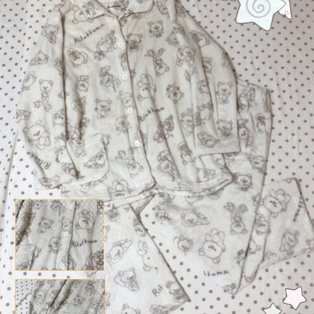 빈티지 산엑스 리락쿠마 수면파자마 세트 L사이즈