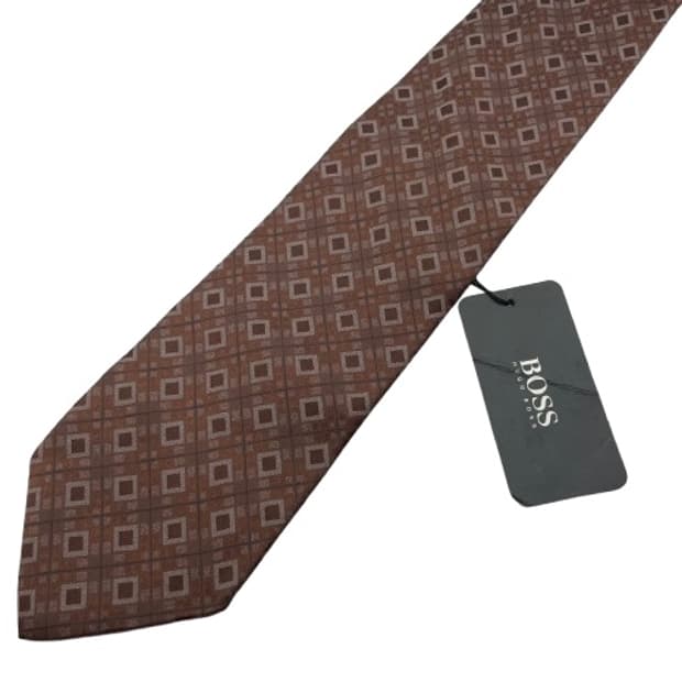 96) (HUGO BOSS) 휴고 보스 패턴 넥타이 미사용