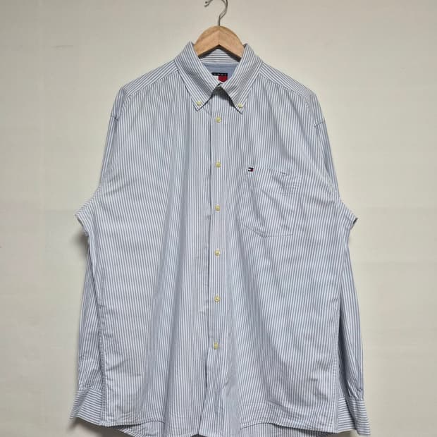 타미힐피거Tommy 옥스포드 스트라이프 셔츠 L - S377