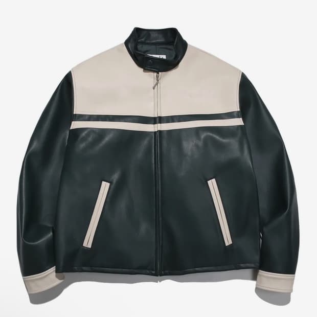 피지컬 디파트먼트 모터사이클 레이싱 레더 자켓 XL