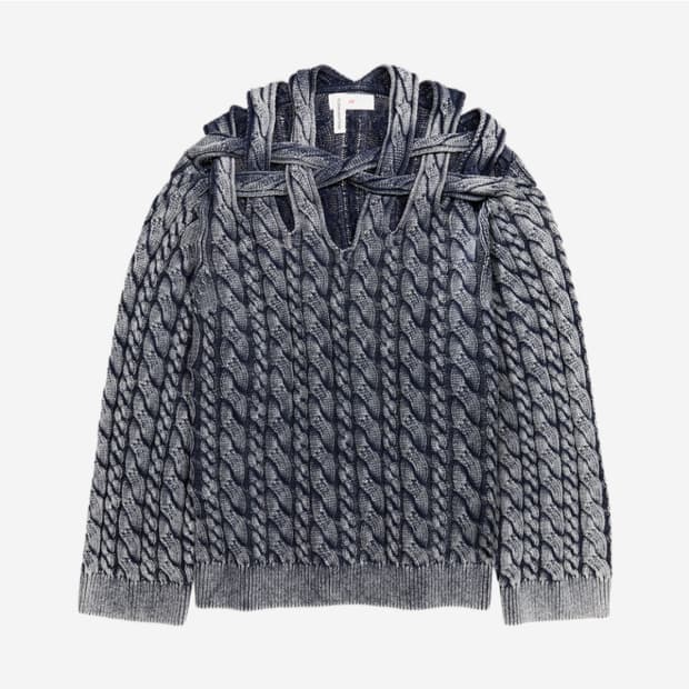 H&M 글렌마틴스 컷아웃 니트 XL