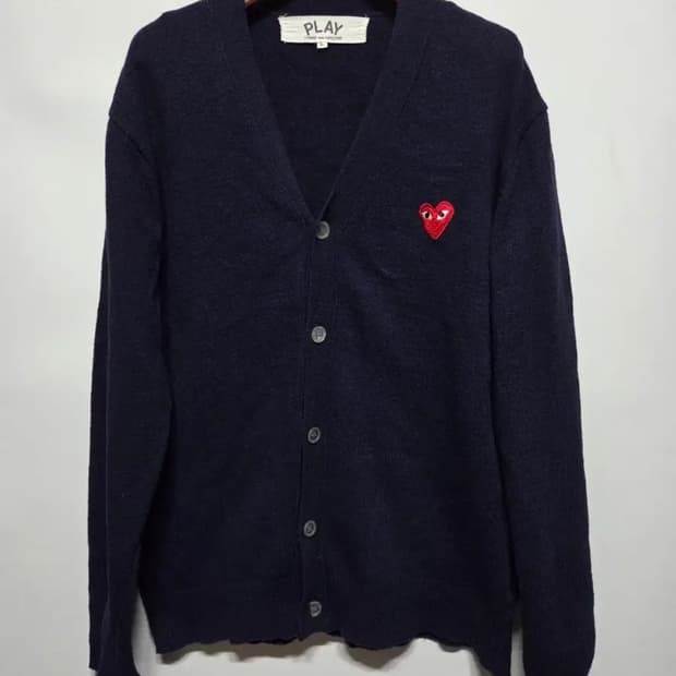 (급처!)꼼데가르송 네이비 가디건 L