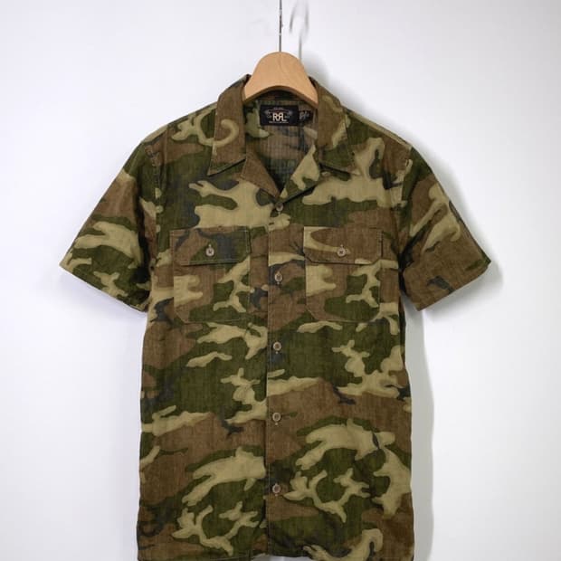 더블알엘 RRL 밀리터리 카모 셔츠 XS