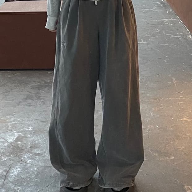 세터 빈티지 워싱 와이드 트레이닝 팬츠 H1281