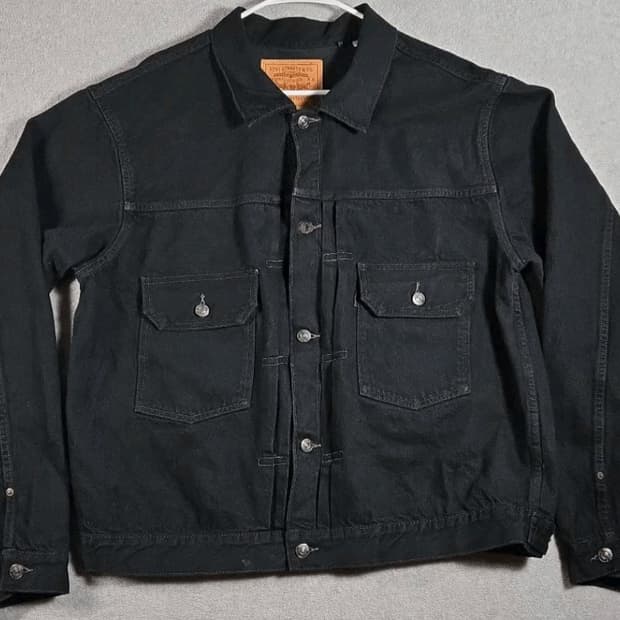 lvc 블랙리자드 데님자켓 46사이즈