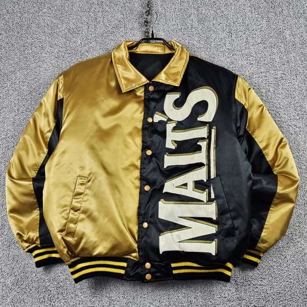 몰츠 배색 프린팅로고 리버시블 패딩 자켓 ( M ) / 10110