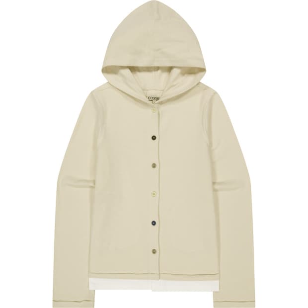 코이세이오 투폴드 버튼 업 후디 아이보리 1사이즈