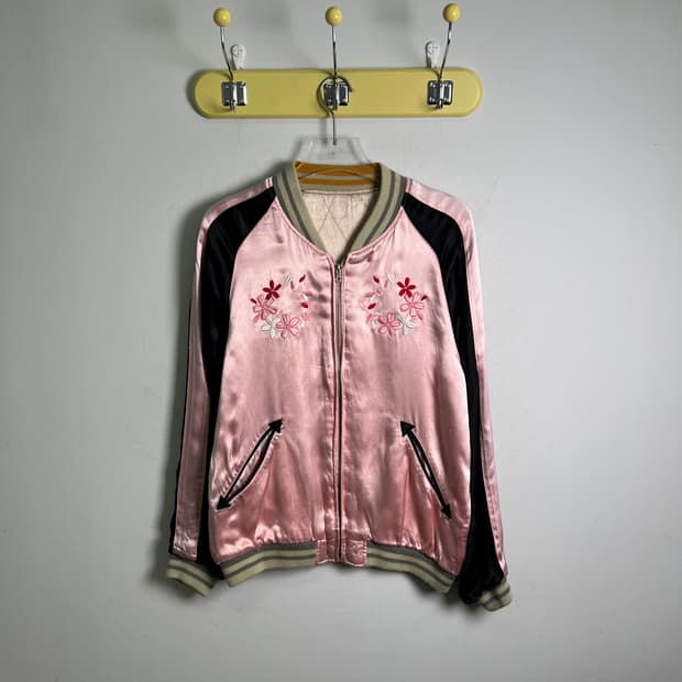 IOLANI 벚꽃 리버시블 스카쟌 자켓 M