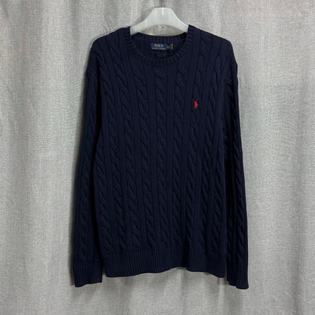 [XL/해외] 폴로 랄프로렌 코튼 케이블 니트