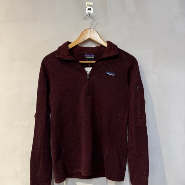 파타고니아 버건디 플리스 하프집업