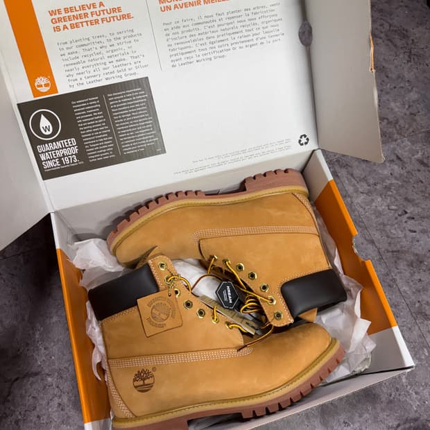 팀버랜드 6인치 프리미엄 265 새제품 풀박스 크림