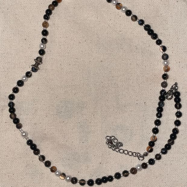 비즈 목걸이 | 보헤미안 아메카지 y2k 빈티지