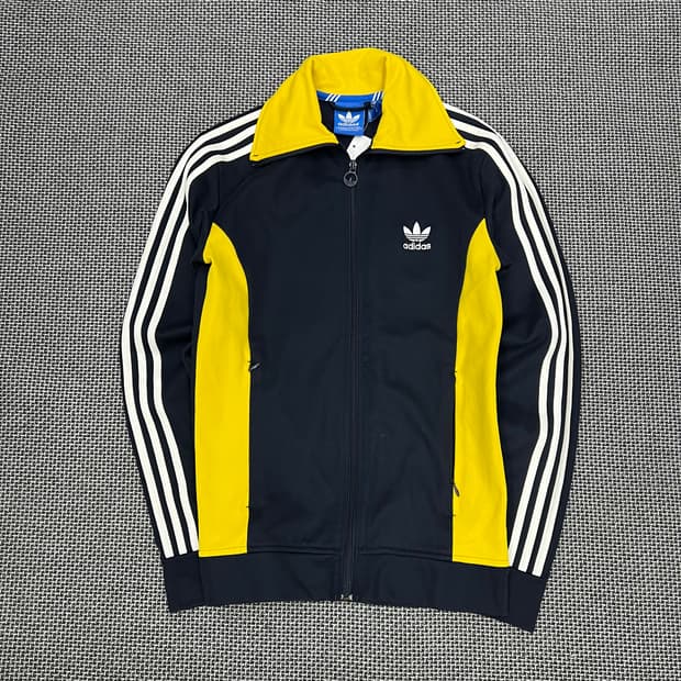 착샷O 아디다스 네이비 옐로우 져지 95