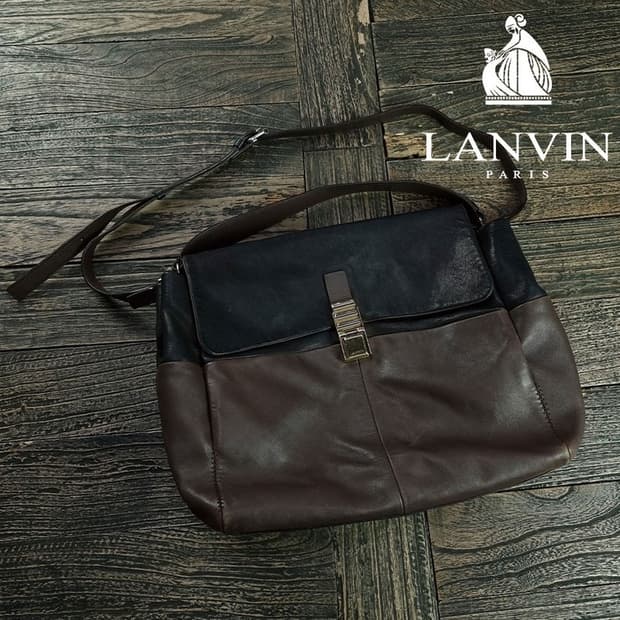 [랑방] 빈티지 레더 투웨이 크로스 토트백 P01603