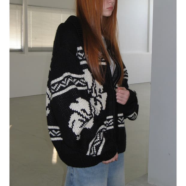 락케이크 코위찬 가디건 (블랙)