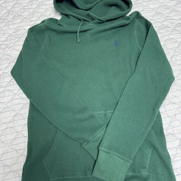 폴로 랄프로렌 와플 후드티