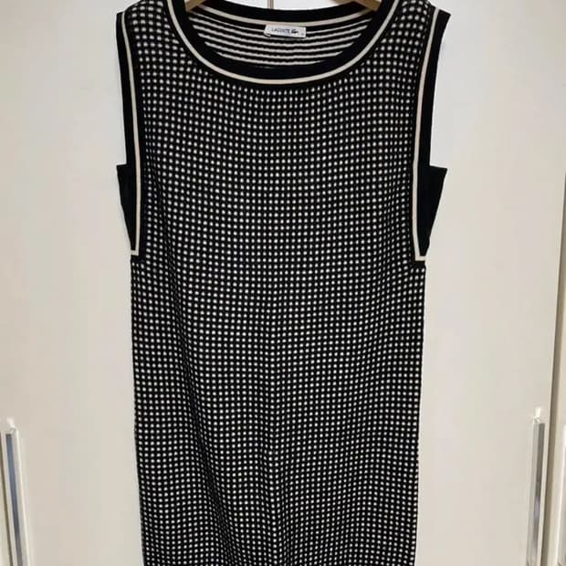 라코스테 여성 민소매 니트 원피스 34 사이즈(76cm)