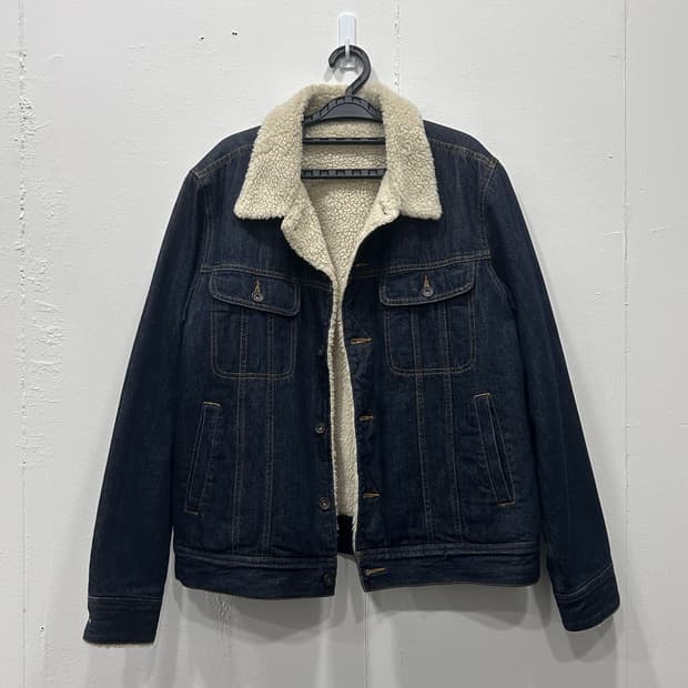 GU Japan 쉐르파 양털 데님자켓 남성 XL