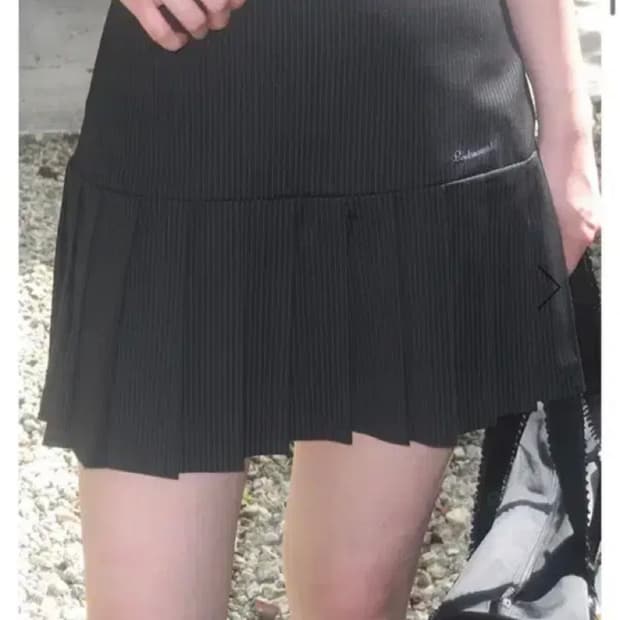 [무배] 루루서울 스케이트 플리츠 미니스커트 블랙