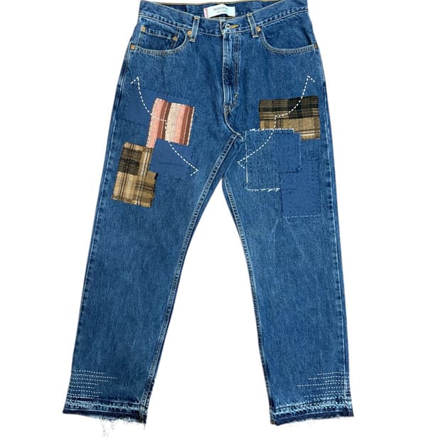 00's levi's repair jeans