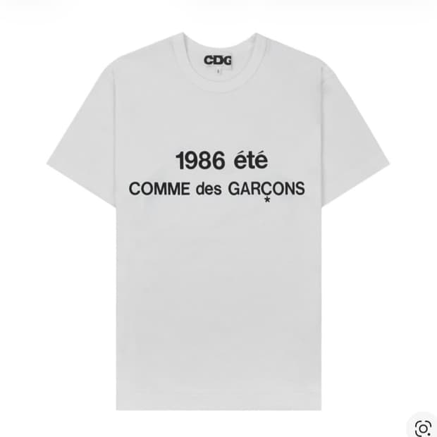 CDG 1986 꼼데가르송 티셔츠 화이트