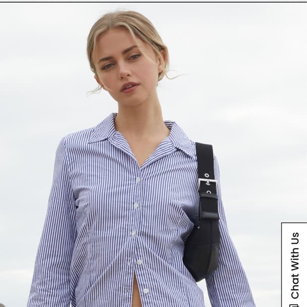 Brandy Melvill Striped Button Down Top
