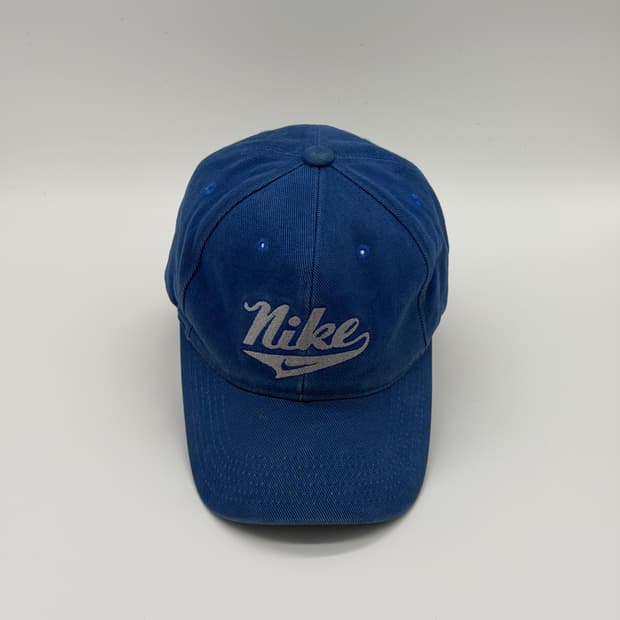 [M-L] 00s 나이키 빈티지 블루 볼캡 모자 Korea made