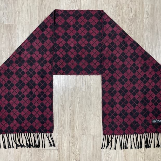 빔즈 아가일 체크 머플러(일본제)RRL&LVC&폴로