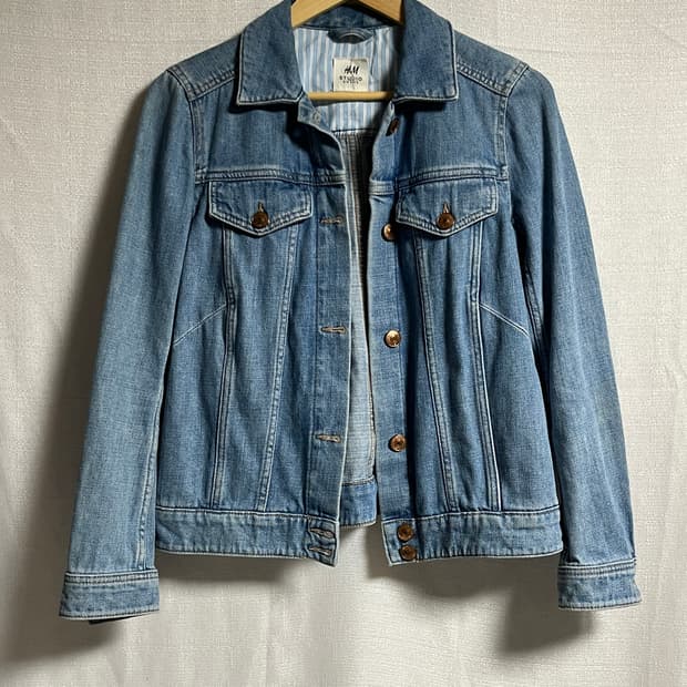 H&M 연청 데님 청자켓 S