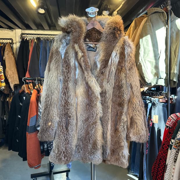 euro 헤비 리얼 퍼 코트 Made in denmark