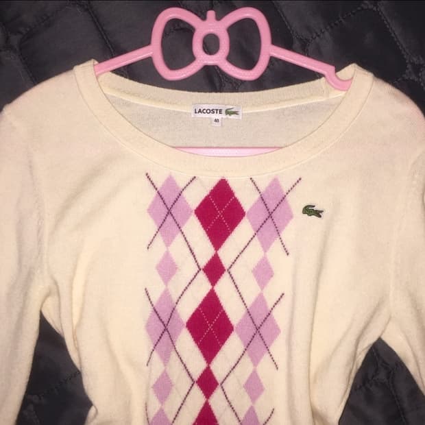 라코스테 아가일 니트