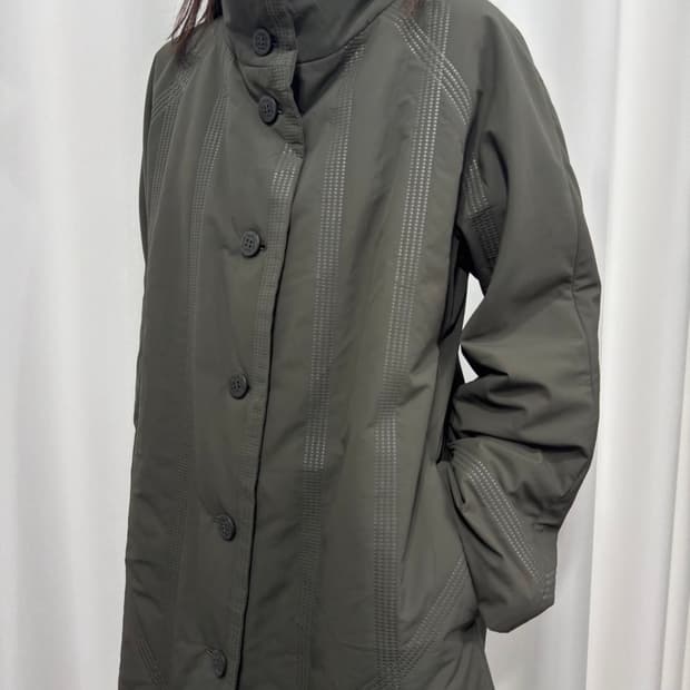 issey miyake pleats please dot line coat