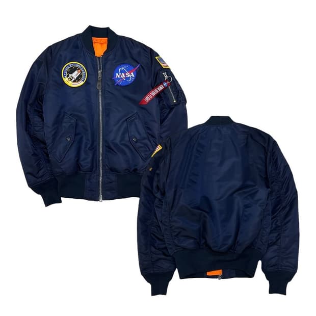 알파인더스트리 NASA 패치 항공점퍼