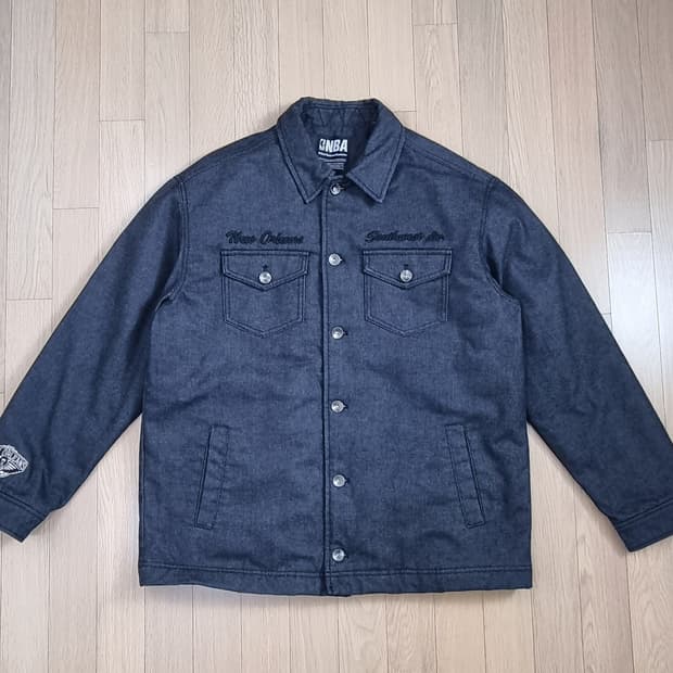 NBA 데님 누빔 패딩 자켓 L _ 남성