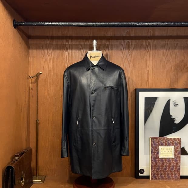 던힐 리버시블 레더 자켓