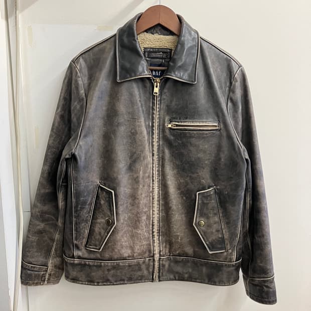N6 올드 갭 가죽 자켓